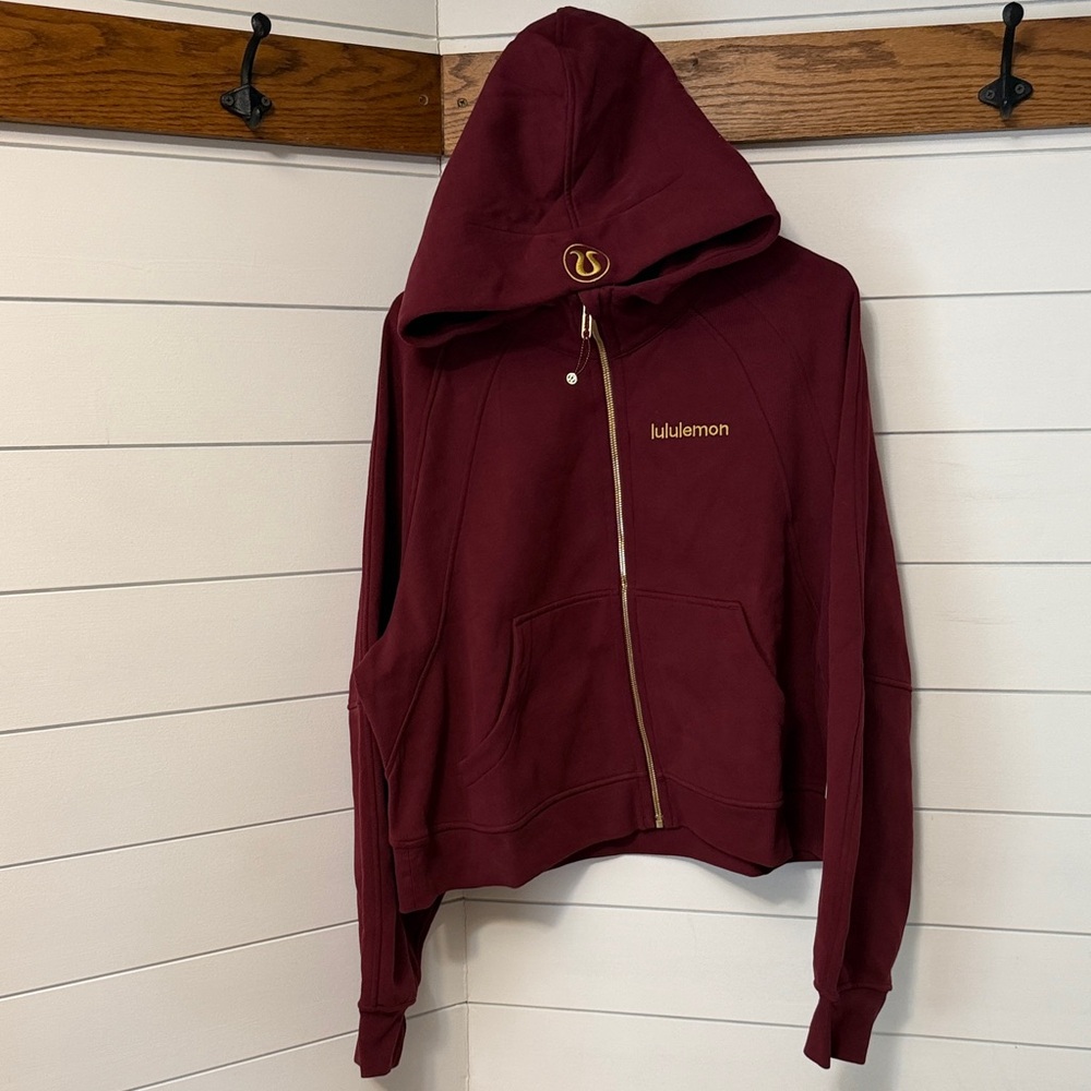 Lululemon Athletica Scuba Oversized Full Zip Hoodie - XL/XXL Burgundy Bay